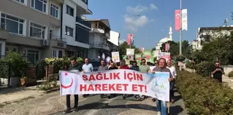 Sinop'ta Sağlıklı Yaşam Yürüyüşü Gerçekleştirildi