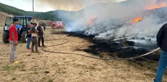 Erzurum'da Ot Yangını: Vatandaşın Bir Yıllık Emeği Kül Oldu