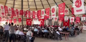 MHP'nin Silopi ilçe kongresi eski Türk geleneğine göre kıl çadırda yapıldı