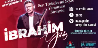 İbrahim Yıldız, Nevşehir Kalesi'nde Konser Verecek