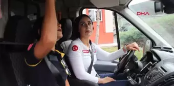 Samsun'da İlk Kadın Ambulans Sürücüleri Göreve Başladı