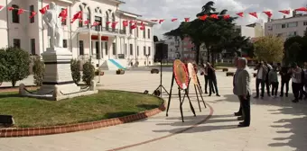 Tekirdağ'da Ahilik Haftası etkinlikleri kapsamında çelenk töreni yapıldı