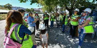 Ankara'da Roma Tiyatrosu ve Arkeopark'a şantiye gezisi düzenlendi