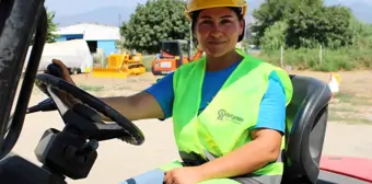 Aydın'ın Söke İlçesinde Kadın Forklift Operatörü