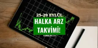 Bu hafta yeni halka arz var mı? 25-29 Eylül halka arz takvimi! Bugün halka arz olacak yeni hisseler neler?