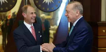 Cumhurbaşkanı Erdoğan, Birleşik Krallık Edinburgh Dükü Prens Edward'ı kabul etti