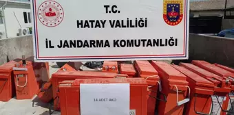 Antakya'da baz istasyonlarından çalınan akülerin bir kısmı bulundu