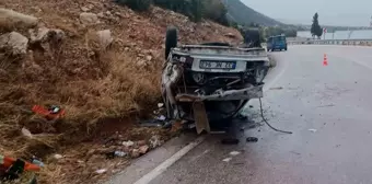 Isparta'da trafik kazası: 1 ölü, 5 yaralı