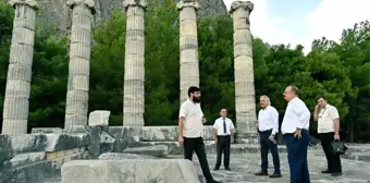 Aydın Valisi Yakup Canbolat, Priene Antik Kenti ve Doğanbey'i ziyaret etti