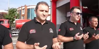 Ateş savaşçıları önce dua etti sonra kan verdi