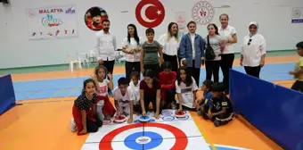 Malatya'da Avrupa Spor Haftası kapsamında curling turnuvası düzenlendi