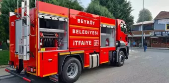 Düzce Beyköy Belediyesi, arazözü itfaiye aracına dönüştürdü