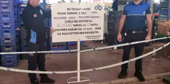 Çorlu Belediyesi Zabıta Müdürlüğü Semt Pazarlarında Denetimlerini Sürdürüyor