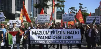 HKP Üyeleri İsrail'in Saldırılarını Protesto Etti