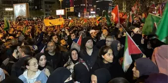 İsrail'in Gazze'deki hastane katliamı yurdun dört bir yanında protesto ediliyor