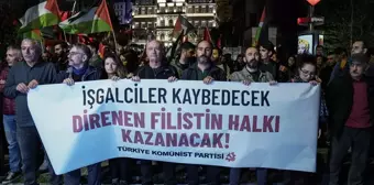 TKP Üyeleri İsrail'in Gazze'ye Saldırılarını Protesto Etti