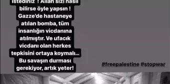 Tuğçe Aral, Gazze'deki Hastane Bombalamasına Tepki Gösterdi