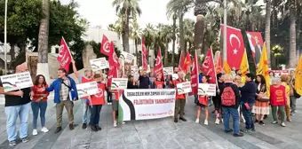 Muğla'da İsrail'in Gazze'ye yönelik saldırıları protesto edildi