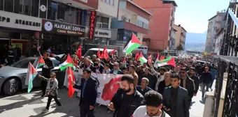 İsrail'in Gazze'deki katliamları Van, Hakkari ve Bitlis'te protesto edildi