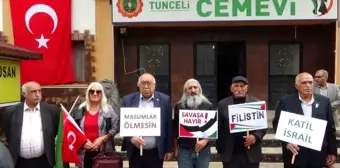 Tunceli'de Filistin'e Destek Açıklaması Yapıldı