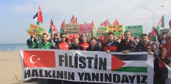 Samsun'da Büyük Filistin Yürüyüşü düzenlendi