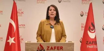 Zafer Partisi Genel Başkan Yardımcısı Esmaül Hüsna Aslan'dan gazetecilere destek açıklaması