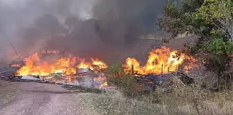 Kastamonu'da bir köyde çıkan yangında 40 ev ve ahır küle döndü