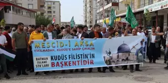 Kozluk'ta İsrail'in Gazze'ye saldırıları protesto edildi