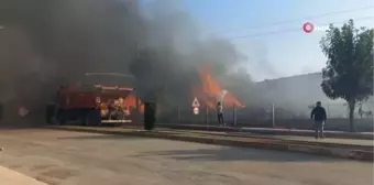 Osmancık'ta korkutan anız yangını