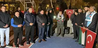 Ardahan, Kars ve Ağrı'da İsrail'in Gazze'ye yönelik saldırıları protesto edildi