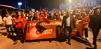 Sinop'ta 29 Ekim Cumhuriyet Bayramı kutlamaları fener alayıyla yapıldı