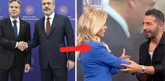 CNN Türk canlı yayınında ilginç anlar! Hakan Fidan ile Blinken'ın tokalaşmasından olay başka yerlere gitti