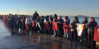 İstanbul'da 'Ata'ya saygı zinciri' oluşturuldu