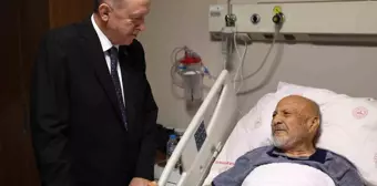 Cumhurbaşkanı Erdoğan, eski Devlet Bakanı Aksay'ı hastanede ziyaret etti