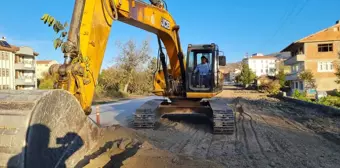 Tokat'ın Pazar ilçesinde sıcak asfalt çalışması başladı