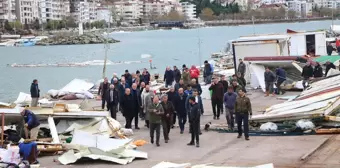 Yalova'da Balıkçı Barınaklarındaki Hasar Tespit ve Temizlik Çalışmaları Başladı