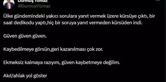 İYİ Parti Milletvekili Durmuş Yılmaz, Meral Akşener'in konuşmasını eleştirdi