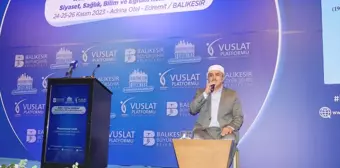 Uluslararası Vuslat Platformu'nca düzenlenen konferanslar Edremit'te başladı