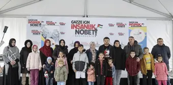 Başakşehir Mehmet Emin Saraç İmam Hatip Ortaokulu Öğrencileri Gazze İçin İnsanlık Nöbetine Katıldı