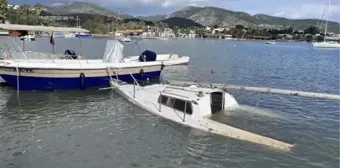 Bodrum'da Kuvvetli Fırtına: Tekneler Battı, İşletmeler Zarar Gördü