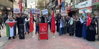 Karabük'te Filistinlilere Destek Açıklaması