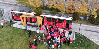 Ankara Hacı Bayramı Veli Üniversitesi Öğrencileri Gölbaşı'nda Nostaljik Tramvay Turu Yaptı