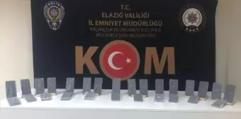 Elazığ'da 27 gümrük kaçağı cep telefonu ele geçirildi