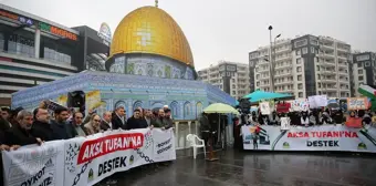 İsrail'in Filistin'e yönelik saldırısı Şırnak'ta protesto edildi