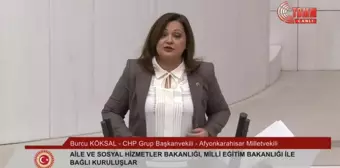 TBMM'de Bütçe Görüşmeleri... Burcu Köksal: '21 Yıldır Yapboz Tahtasına Döndürdüğünüz Eğitimde Fırsat Eşitliğini Sağlayamadınız, Yoksulluğu...