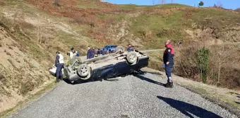 Zonguldak'ta Kontrolden Çıkan Otomobilin Takla Atması Sonucu 90 Yaşındaki Sürücü Hayatını Kaybetti