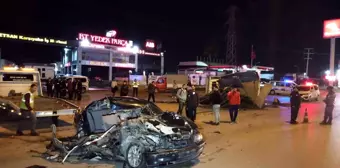 Adana'da Otomobil ve Kamyonetin Çarptığı Kazada 1 Kişi Öldü, 3 Kişi Yaralandı