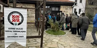 Edirne'de Hayırseverlerin Bağışlarıyla Vatandaşlara İkram