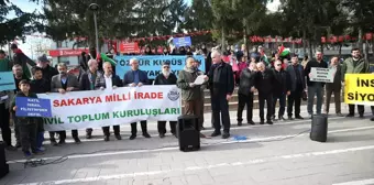 Sakarya'da İsrail'in Gazze'ye yönelik saldırıları kınandı