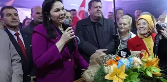 AK Parti Edirne Belediye Başkan Adayı Belgin İba, Partililer Tarafından Karşılandı